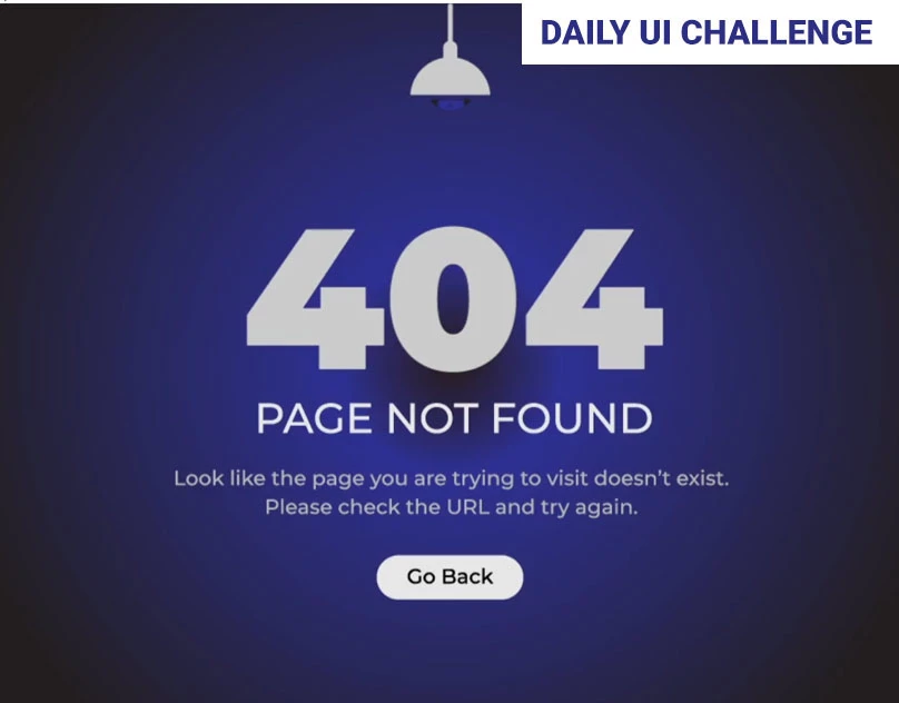 Behance project cover for Daily UI Challenge.
