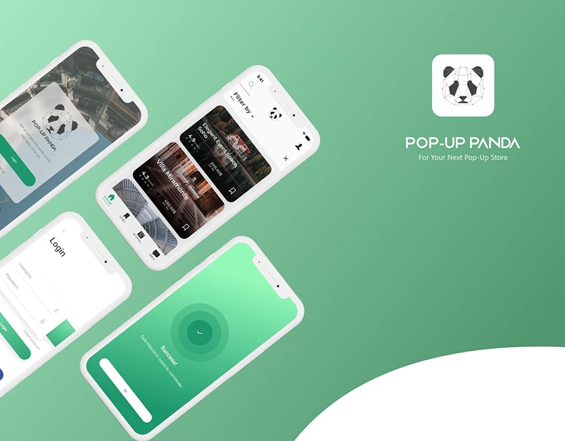 Behance project cover for Venue Booking App.