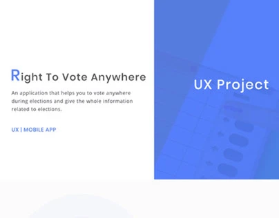 Behance project cover for UX Project.